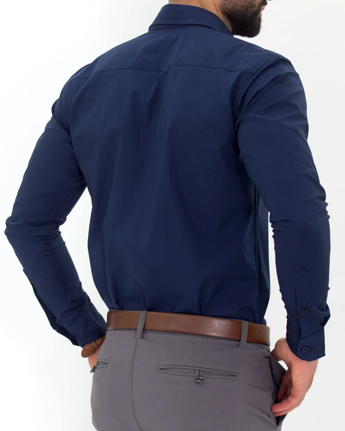 Camisa Flexible SlimFit Azul Rey