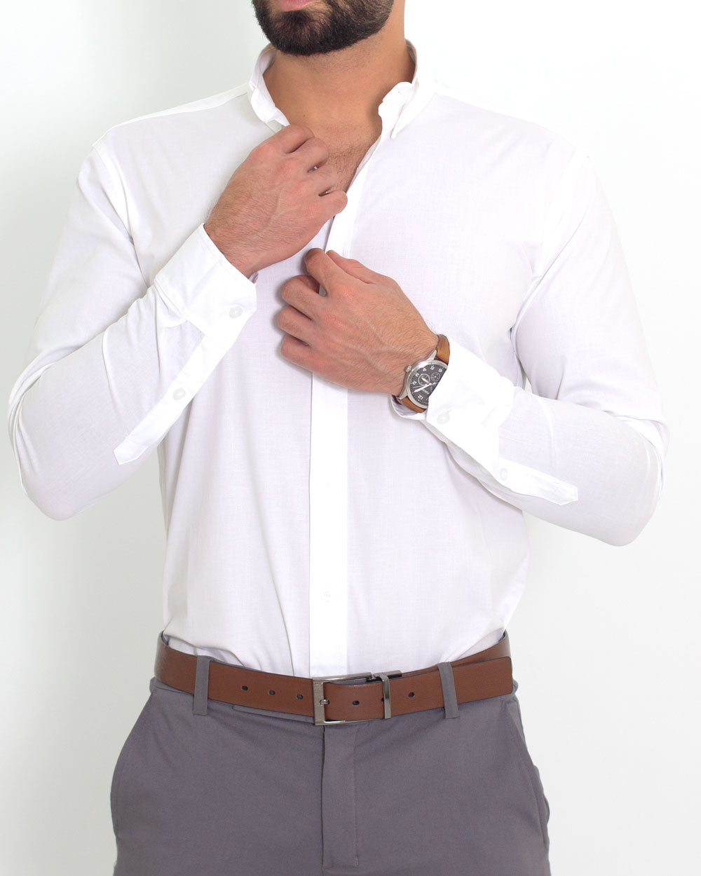 Camisa Flexible SlimFit Blanca
