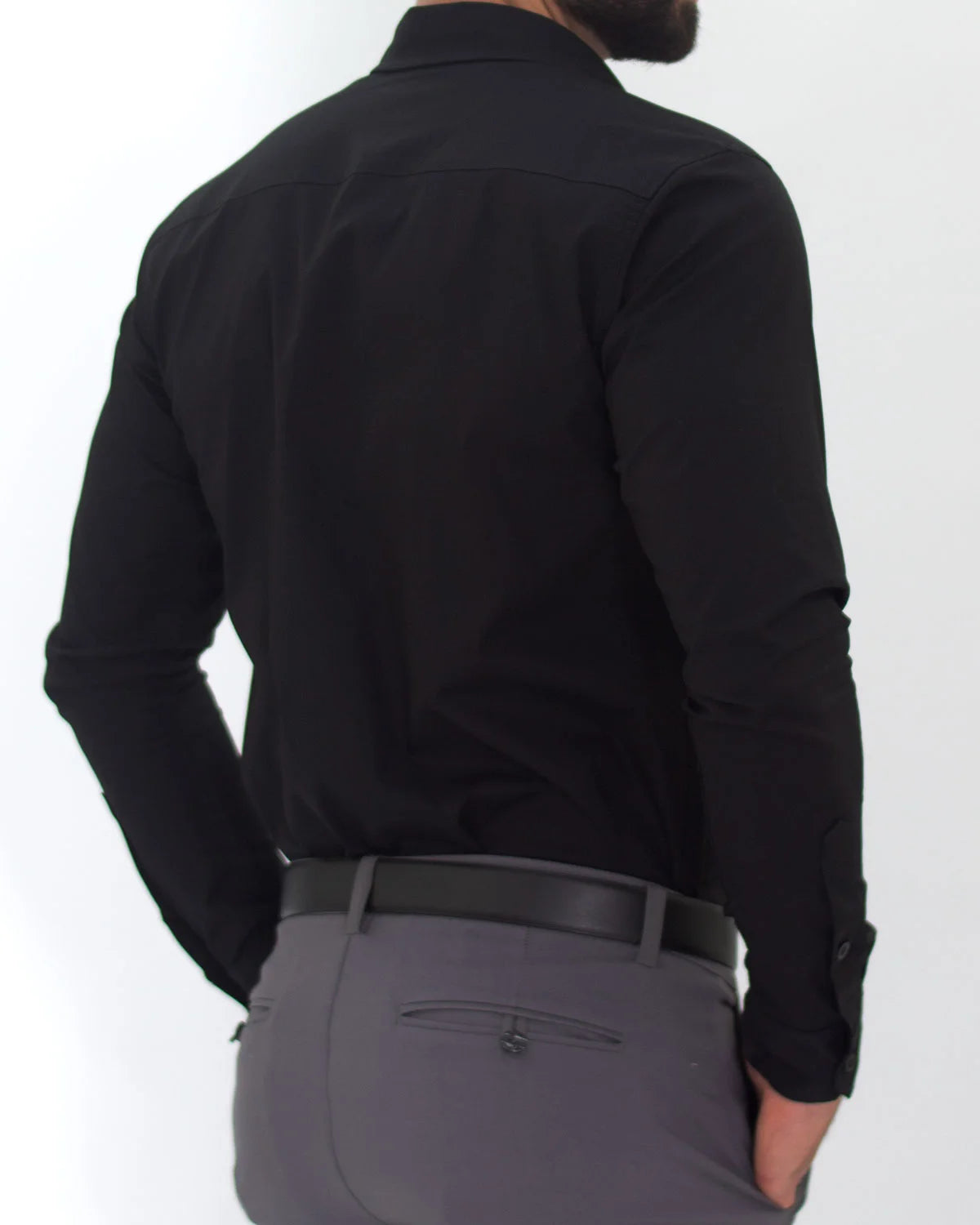 Camisa Flexible SlimFit Negro