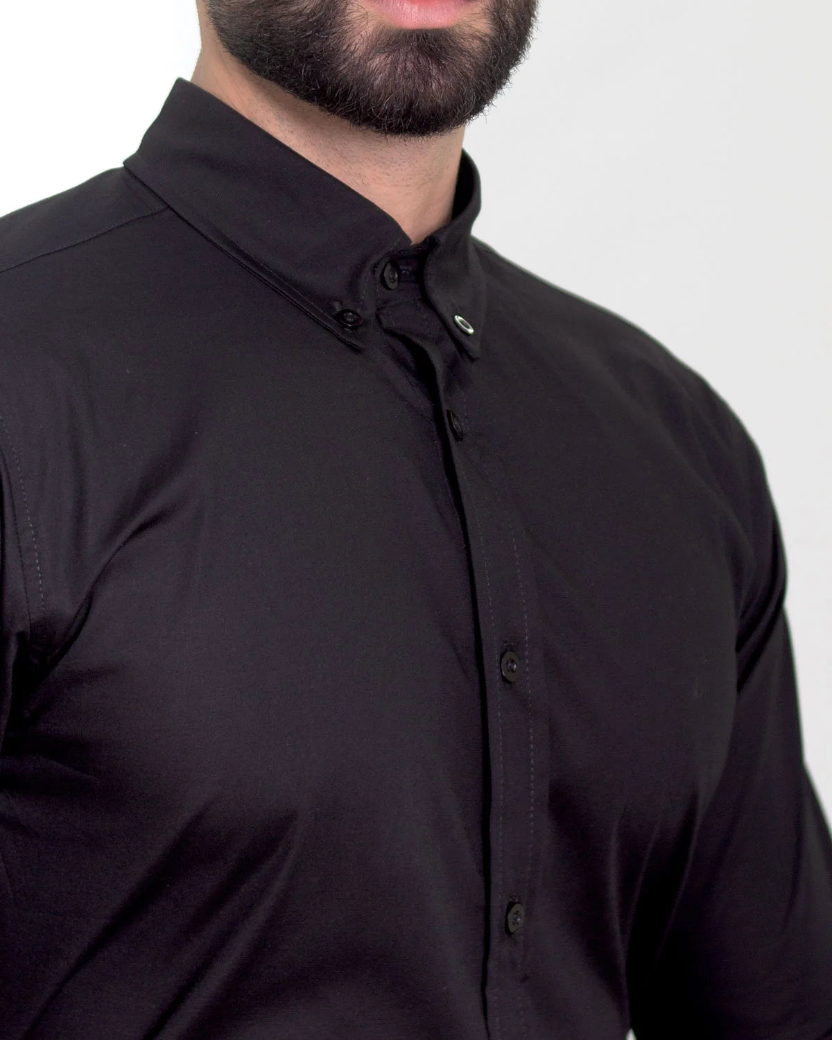 Camisa Flexible SlimFit Negro