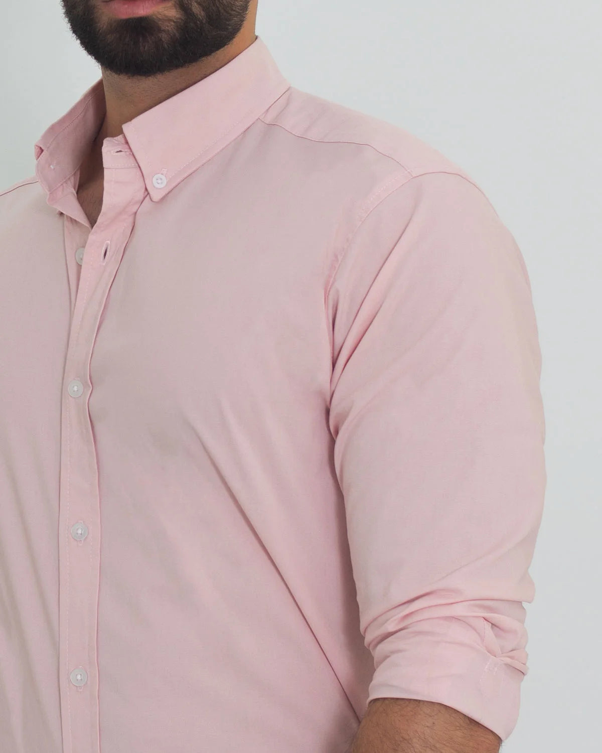 Camisa Flexible SlimFit Salmón
