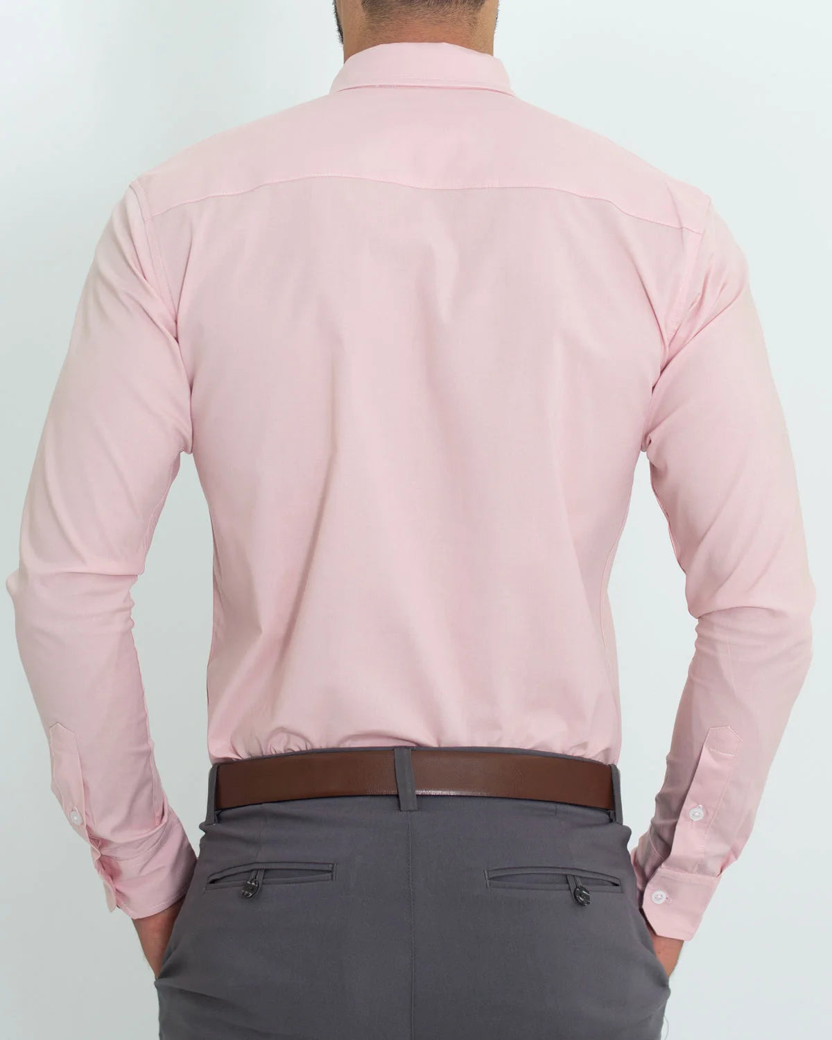 Camisa Flexible SlimFit Salmón