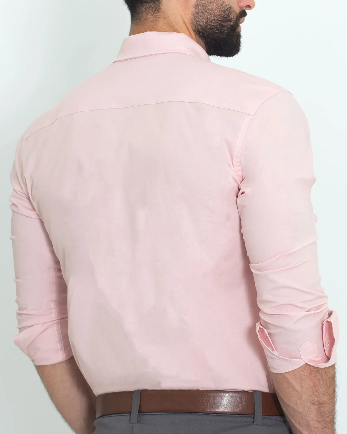 Camisa Flexible SlimFit Salmón