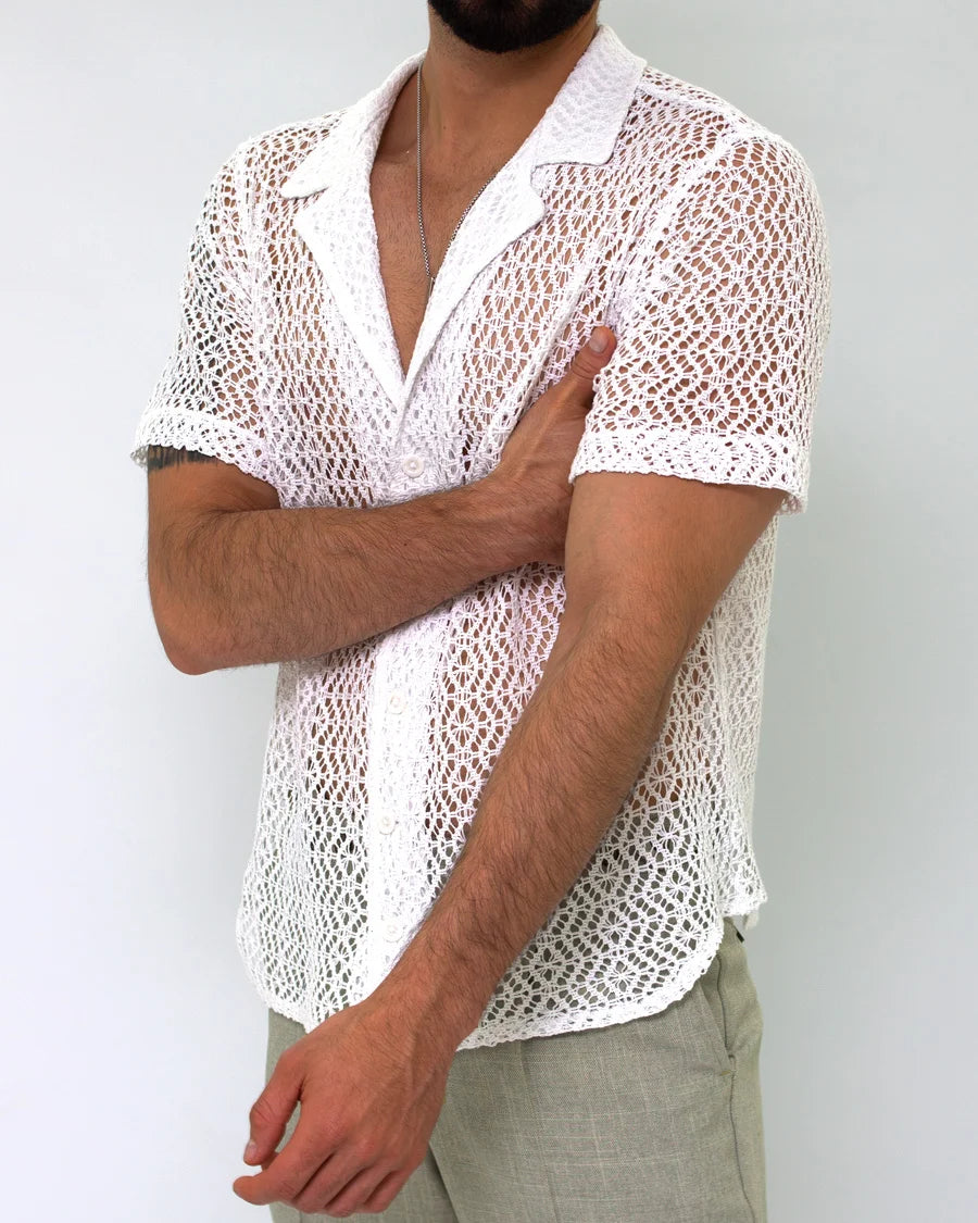 Camisa Malla Blanca