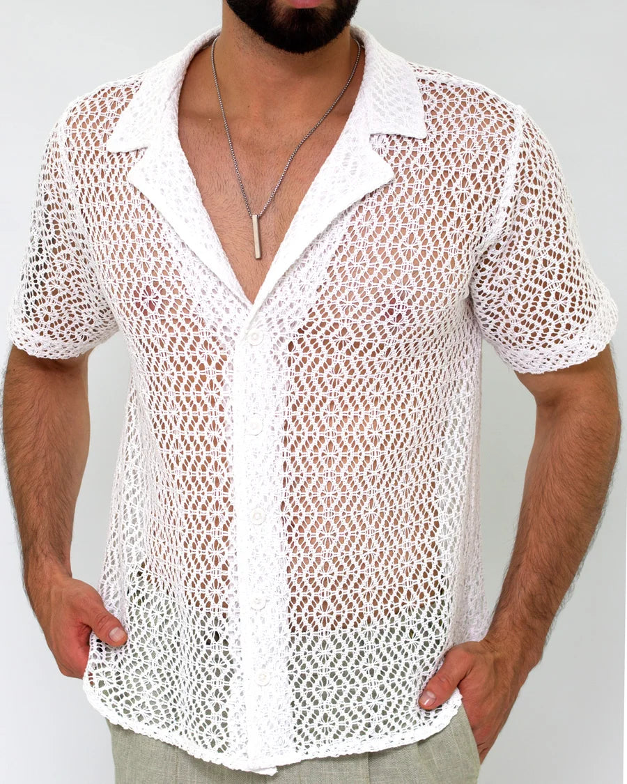 Camisa Malla Blanca