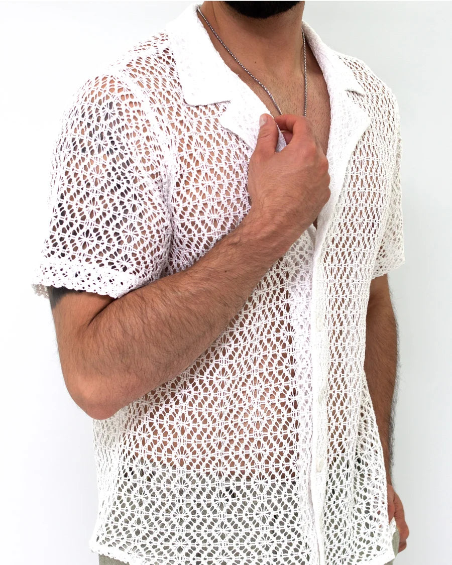 Camisa Malla Blanca