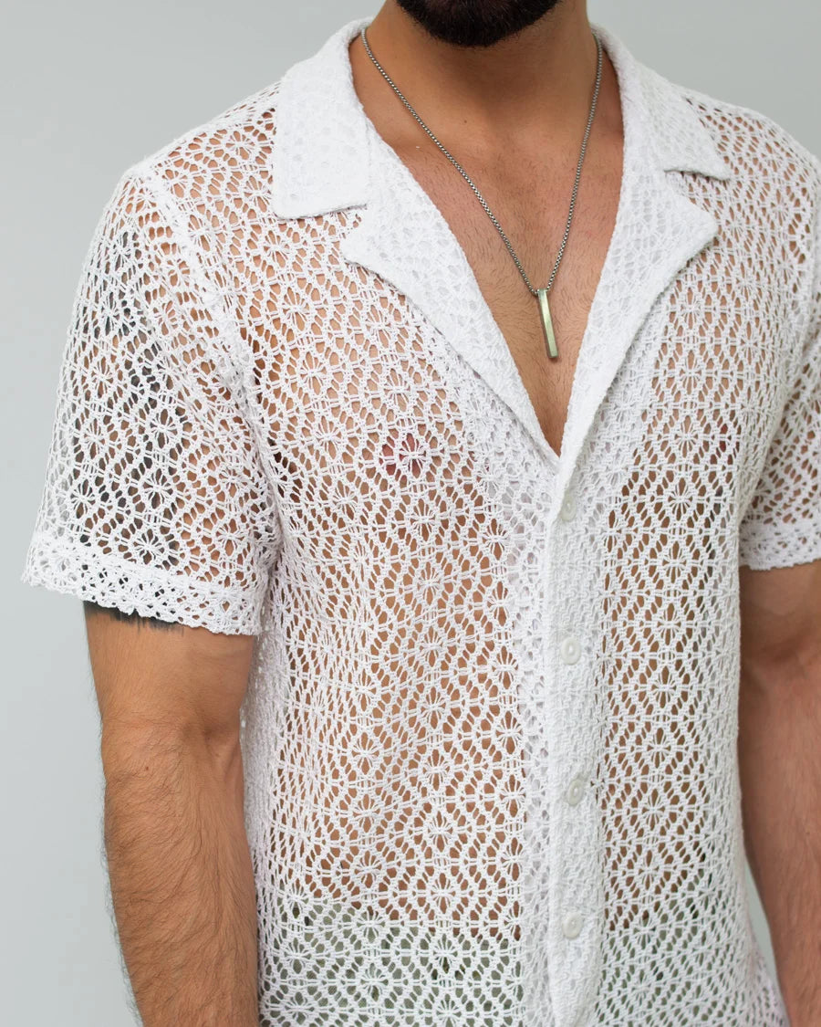 Camisa Malla Blanca
