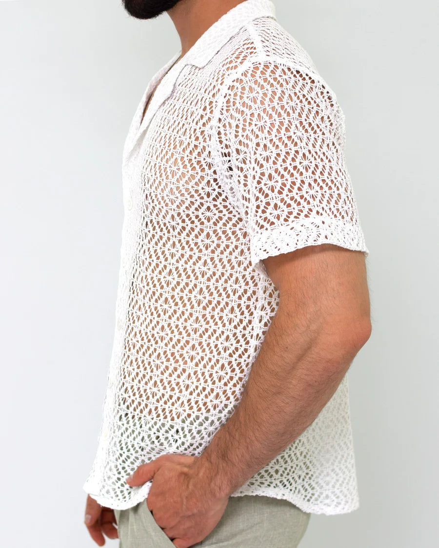 Camisa Malla Blanca