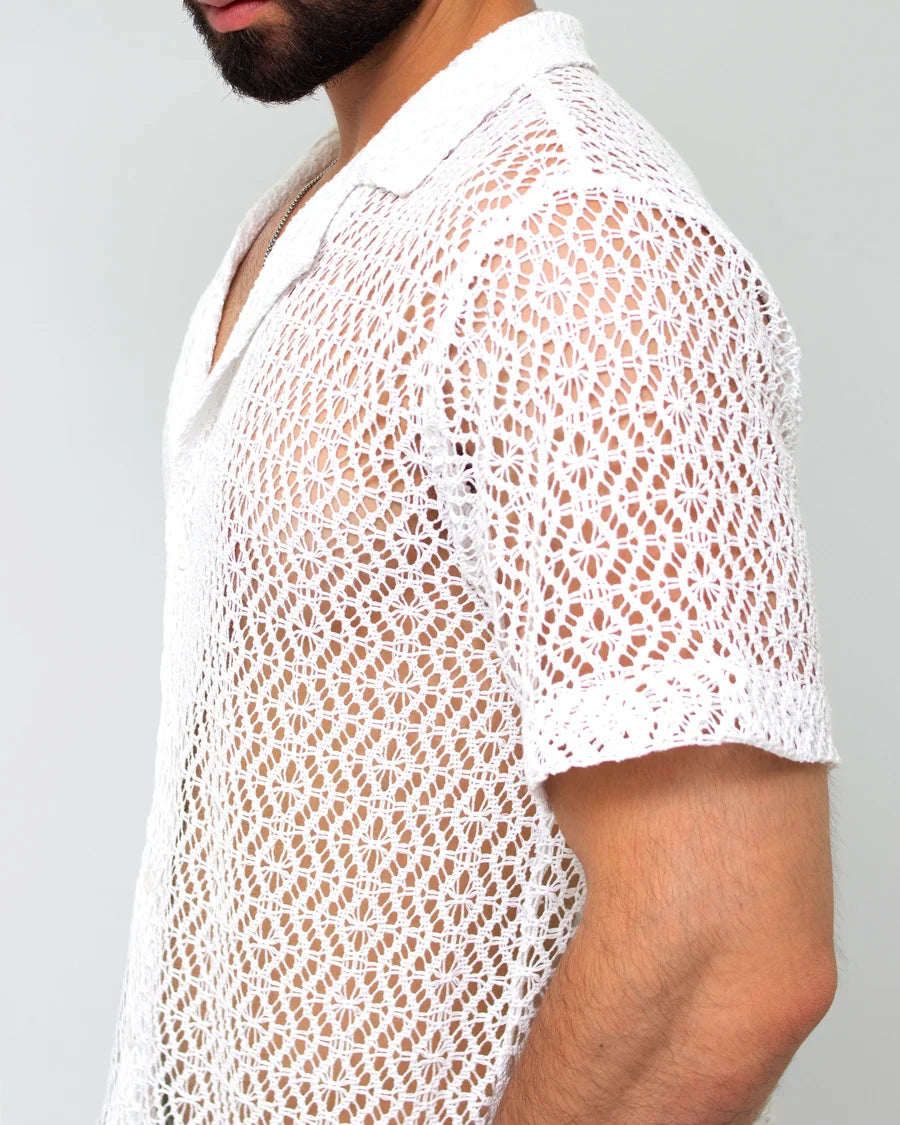 Camisa Malla Blanca
