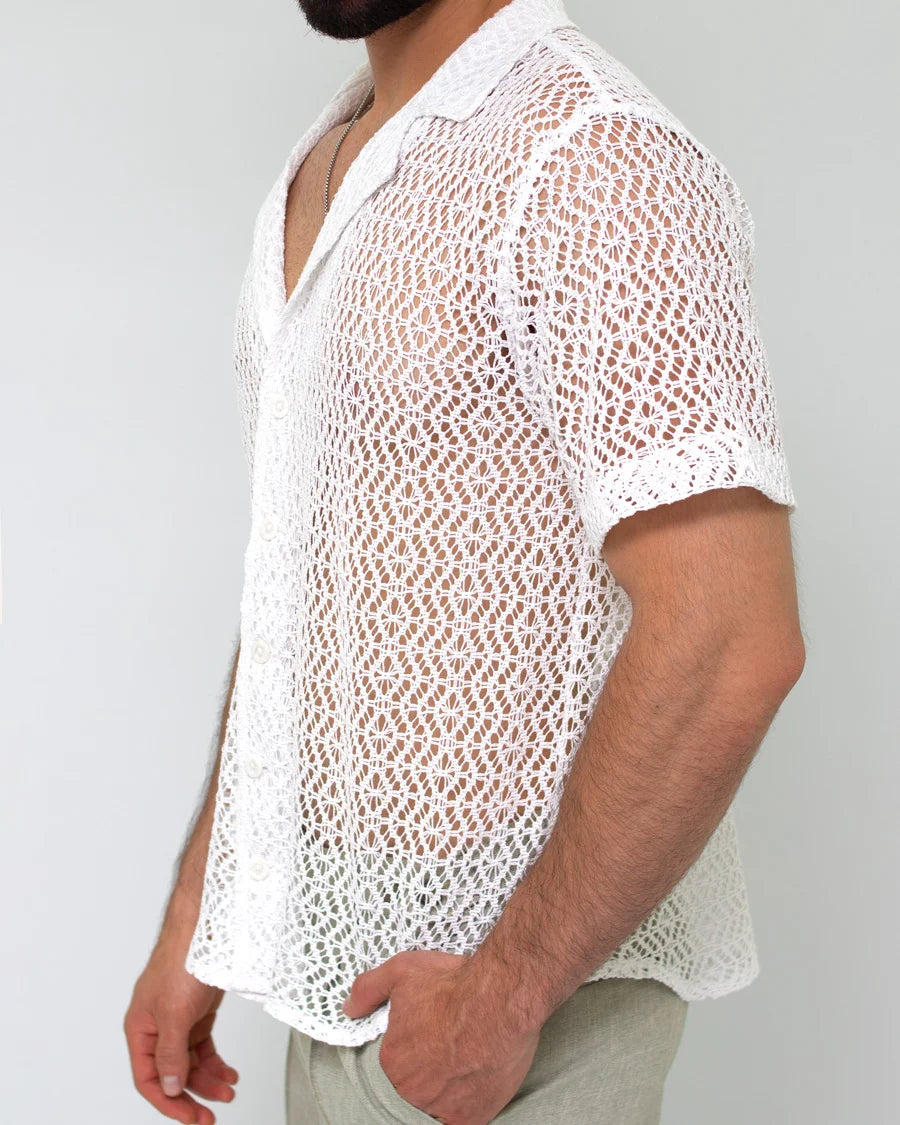 Camisa Malla Blanca