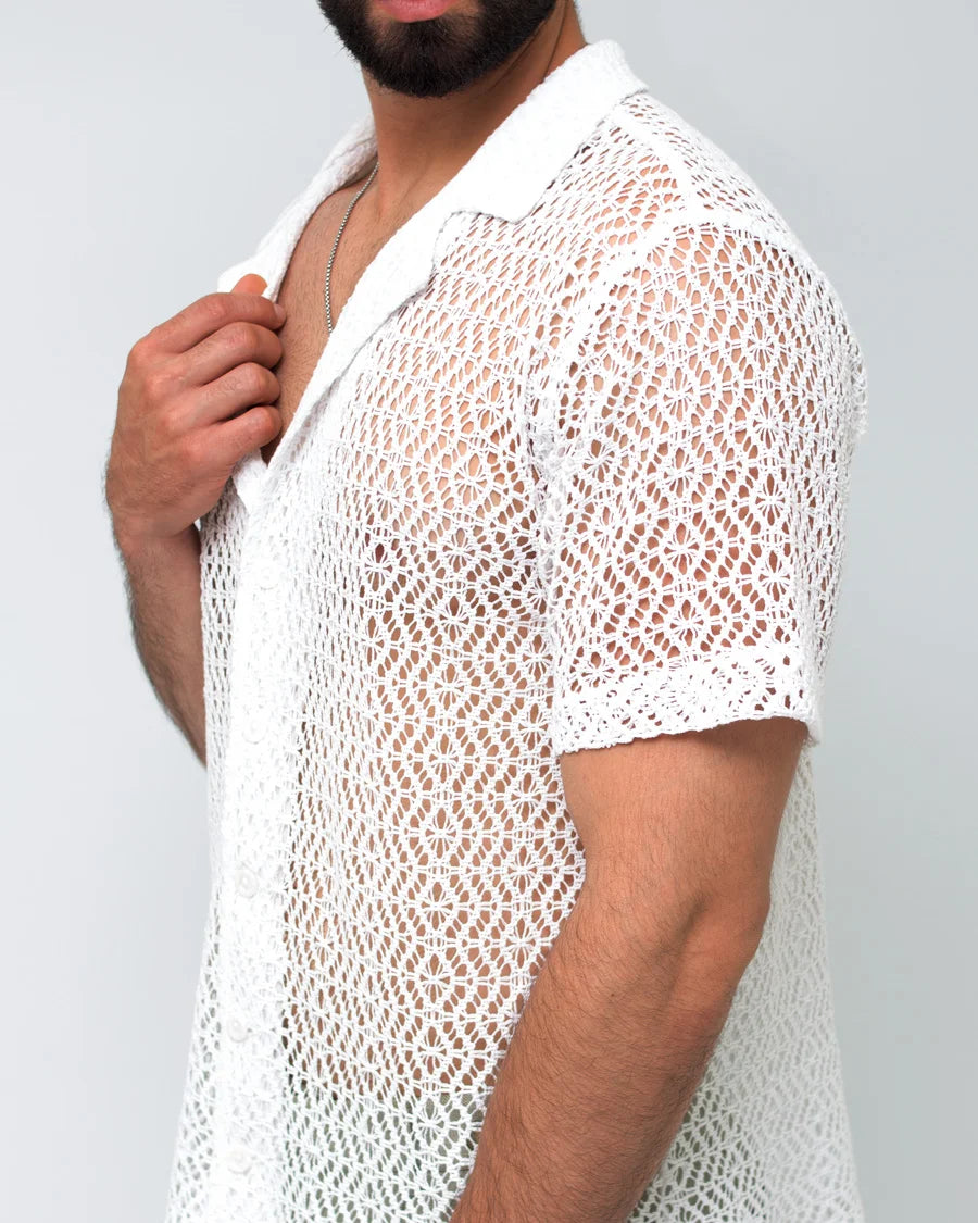Camisa Malla Blanca