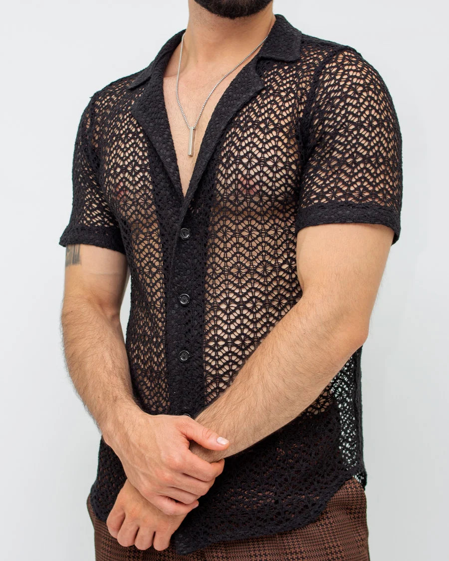 Camisa Malla Negra