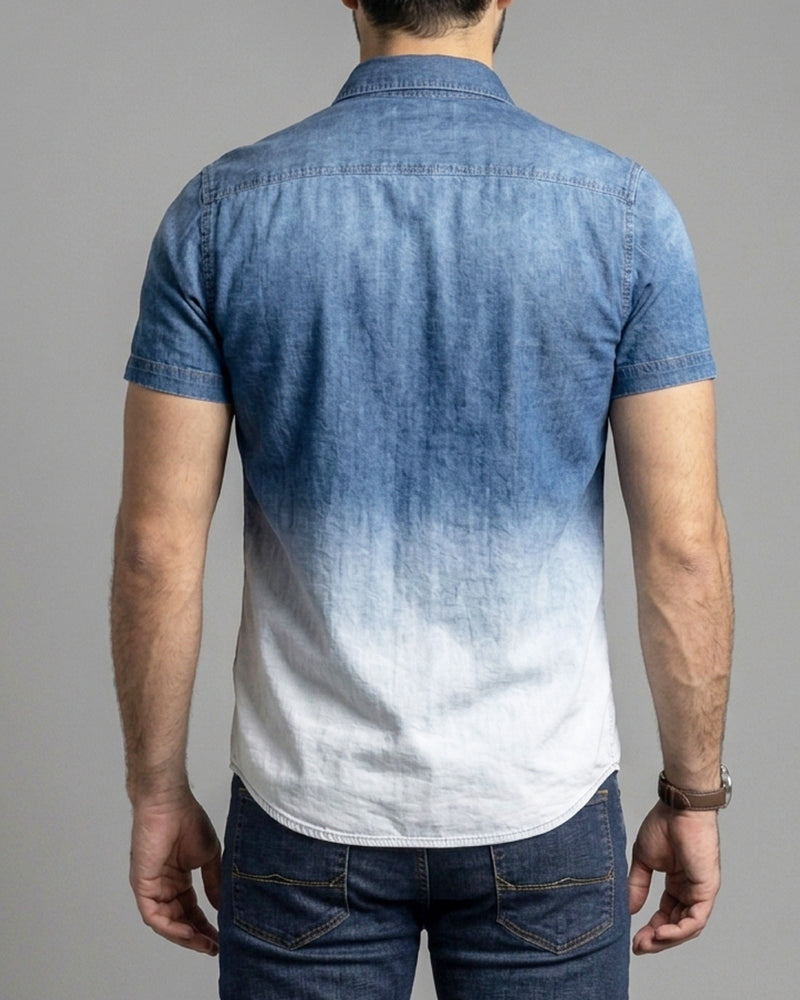 Flexible Light Gray Short-Sleeve Shirt