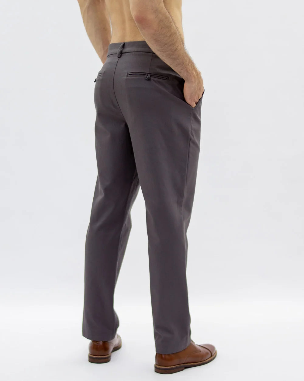 Classic Straight Grey Trousers
