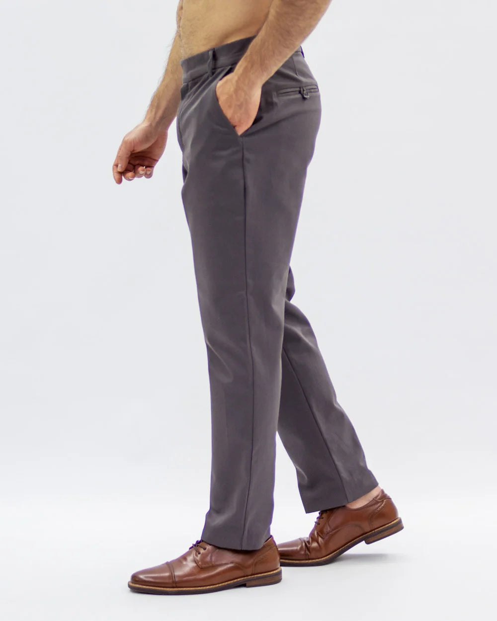 Classic Straight Grey Trousers