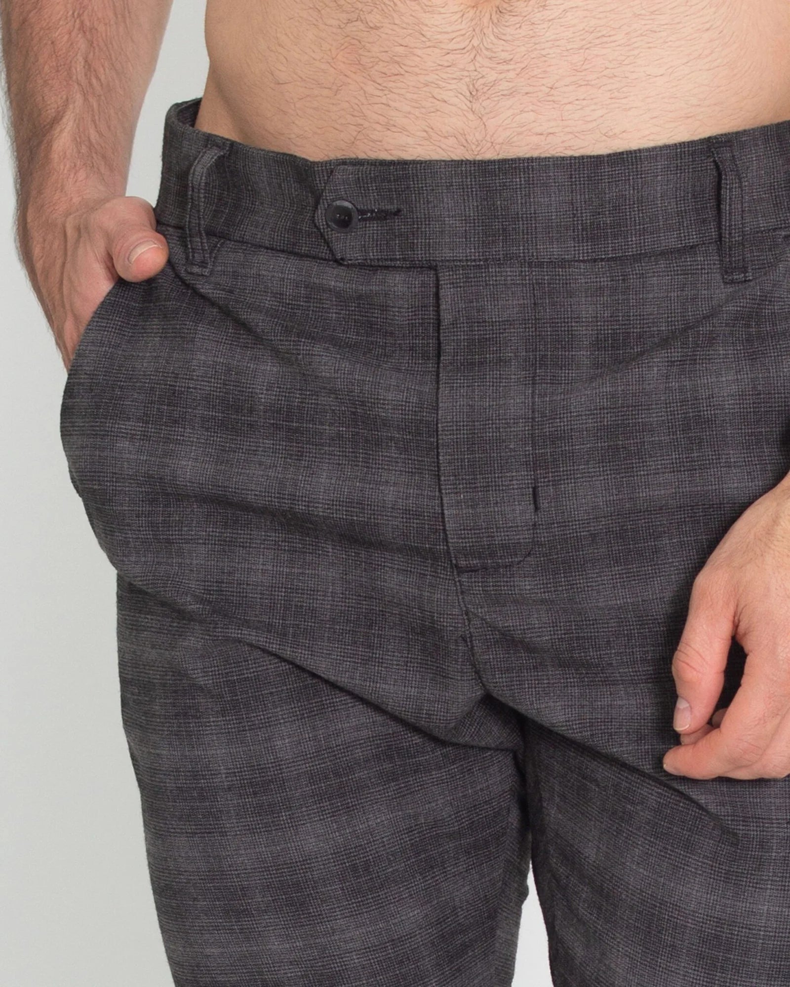 Classic Grey Checked Trousers