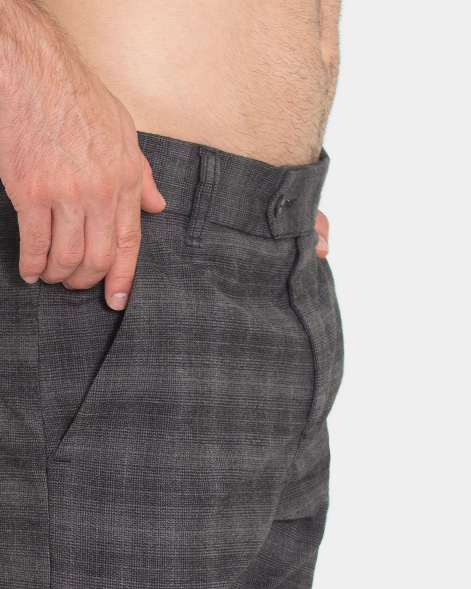 Classic Grey Checked Trousers