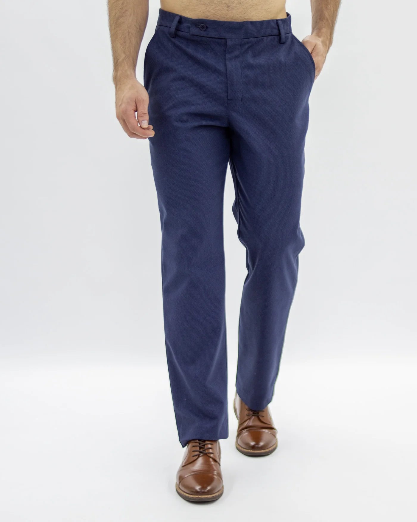 Pantalón Clásico Recto Azul Marino