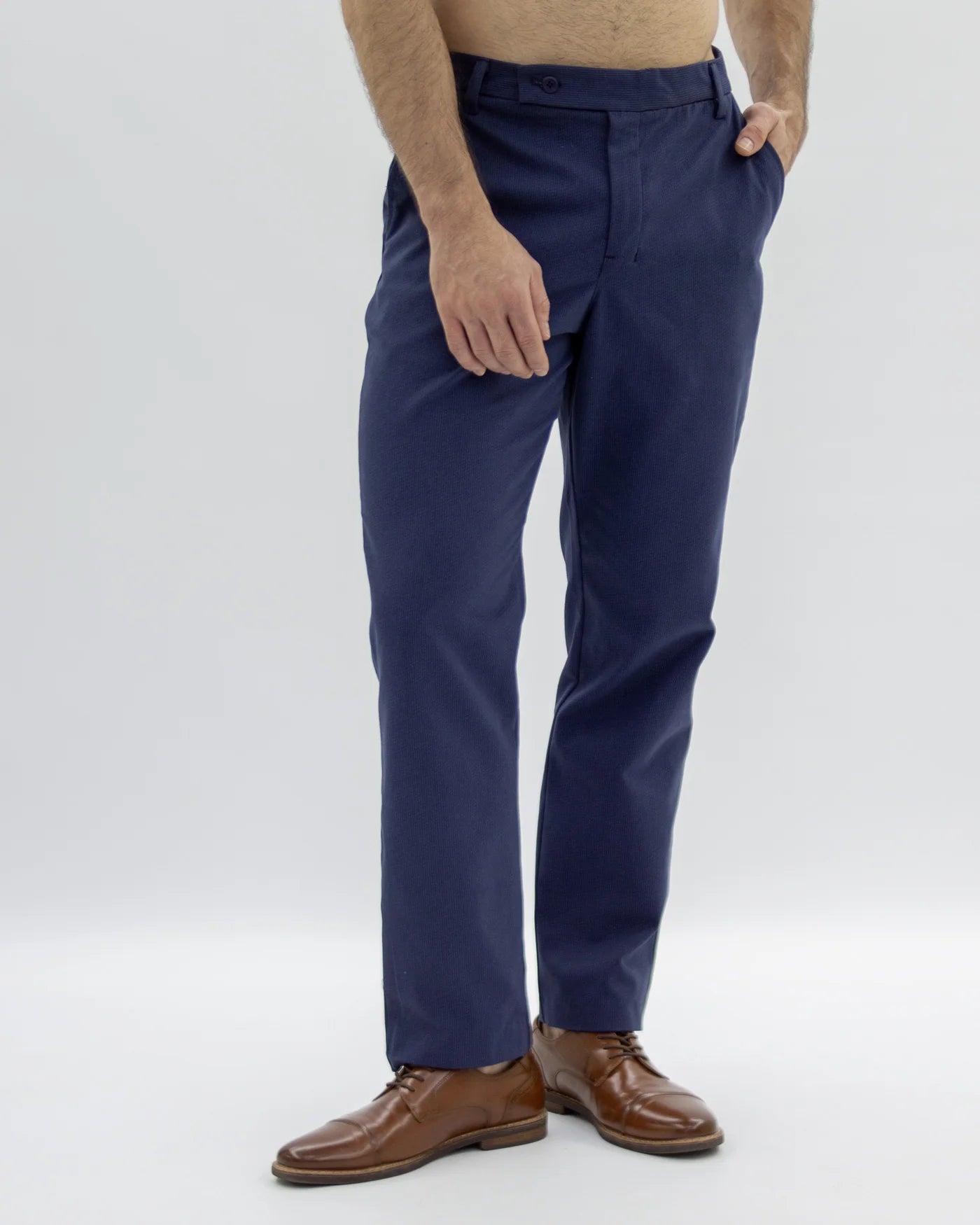 Pantalón Clásico Recto Azul Marino