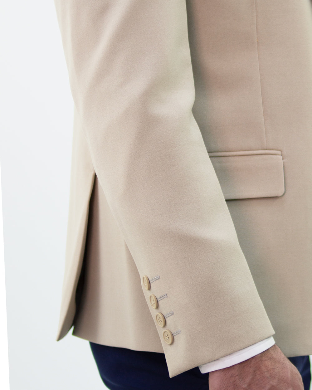 Slim-fit Beige Blazer