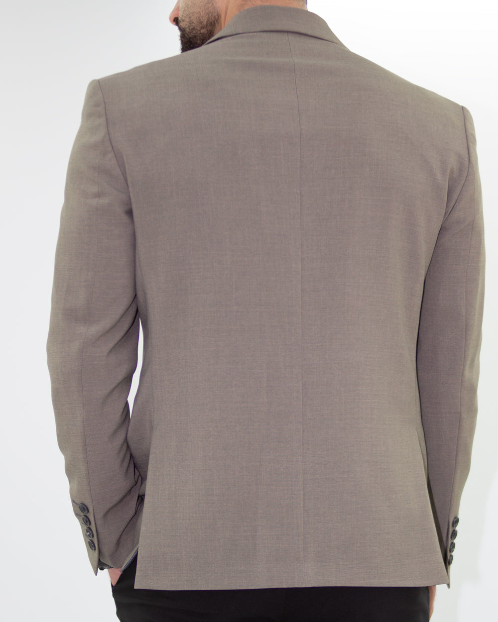 Blazer SlimFit Café Grisáceo