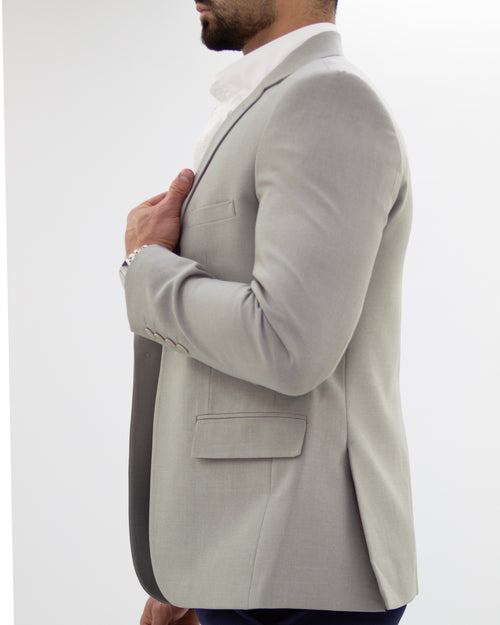 Blazer SlimFit Gris Claro