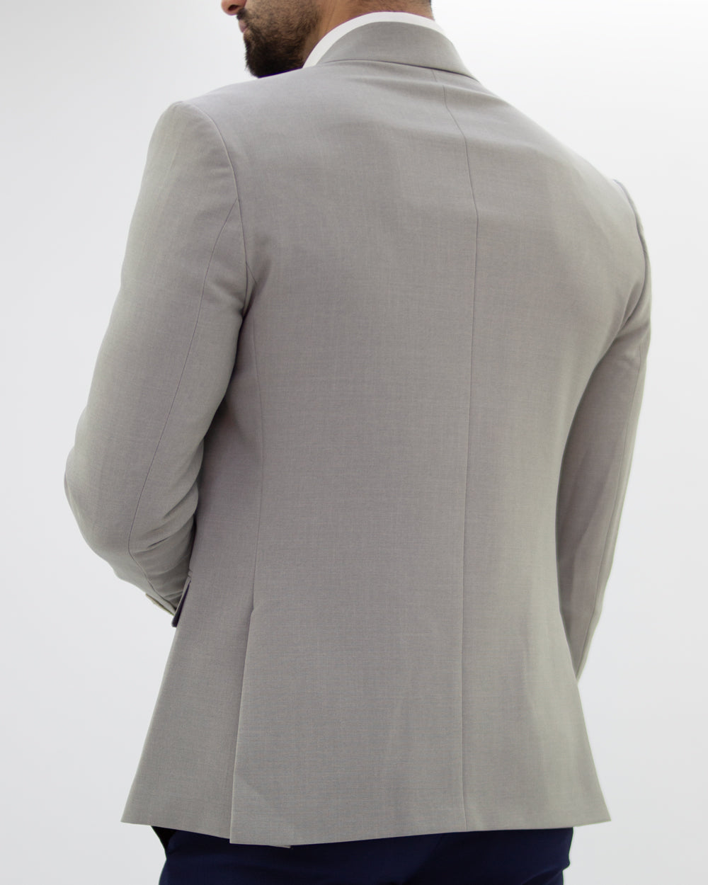 Light Gray Slim-Fit Blazer