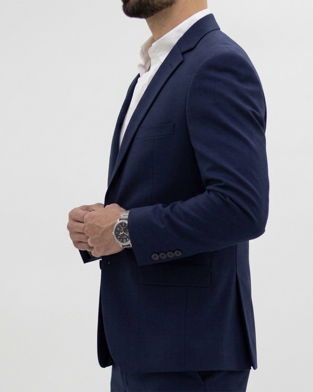 Light Gray Slim-Fit Blazer