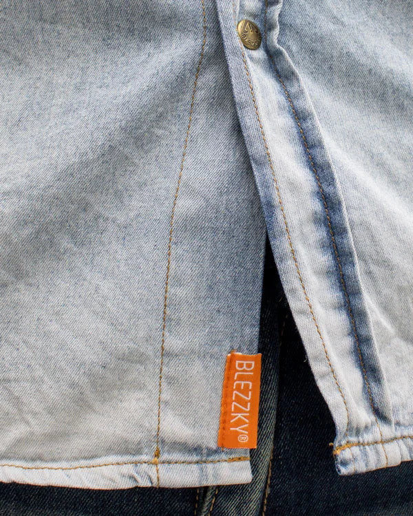 Camisa Jean en Degrade SlimFit Manga Larga