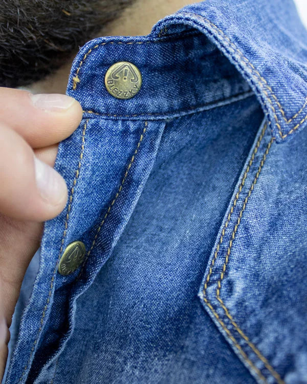 Camisa Jean en Degrade SlimFit Manga Larga