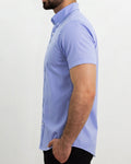 Flexible Light Blue Short Sleeve Shirt