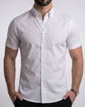Flexible Short Sleeve White Shirt