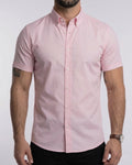 Flexible Light Gray Short-Sleeve Shirt