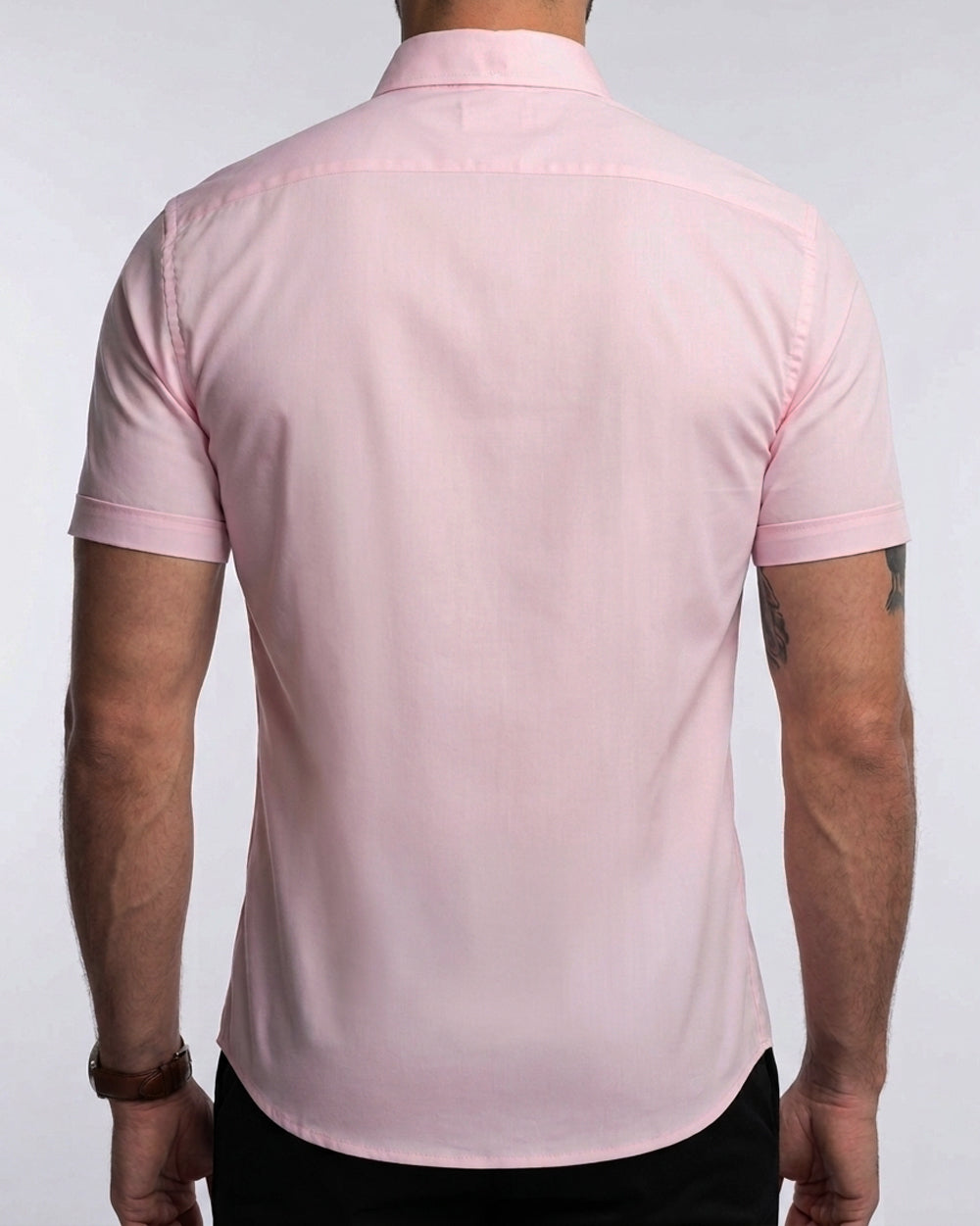 Flexible Light Gray Short-Sleeve Shirt