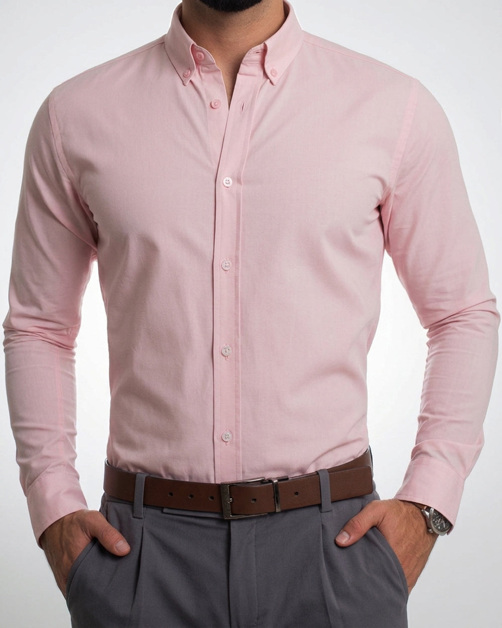 Flexible White Long Sleeve Shirt