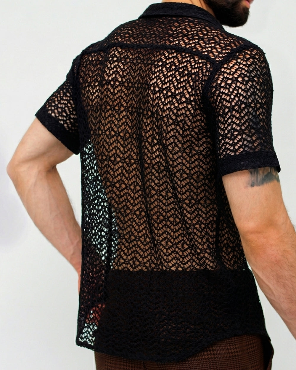 Summer White Mesh Shirt