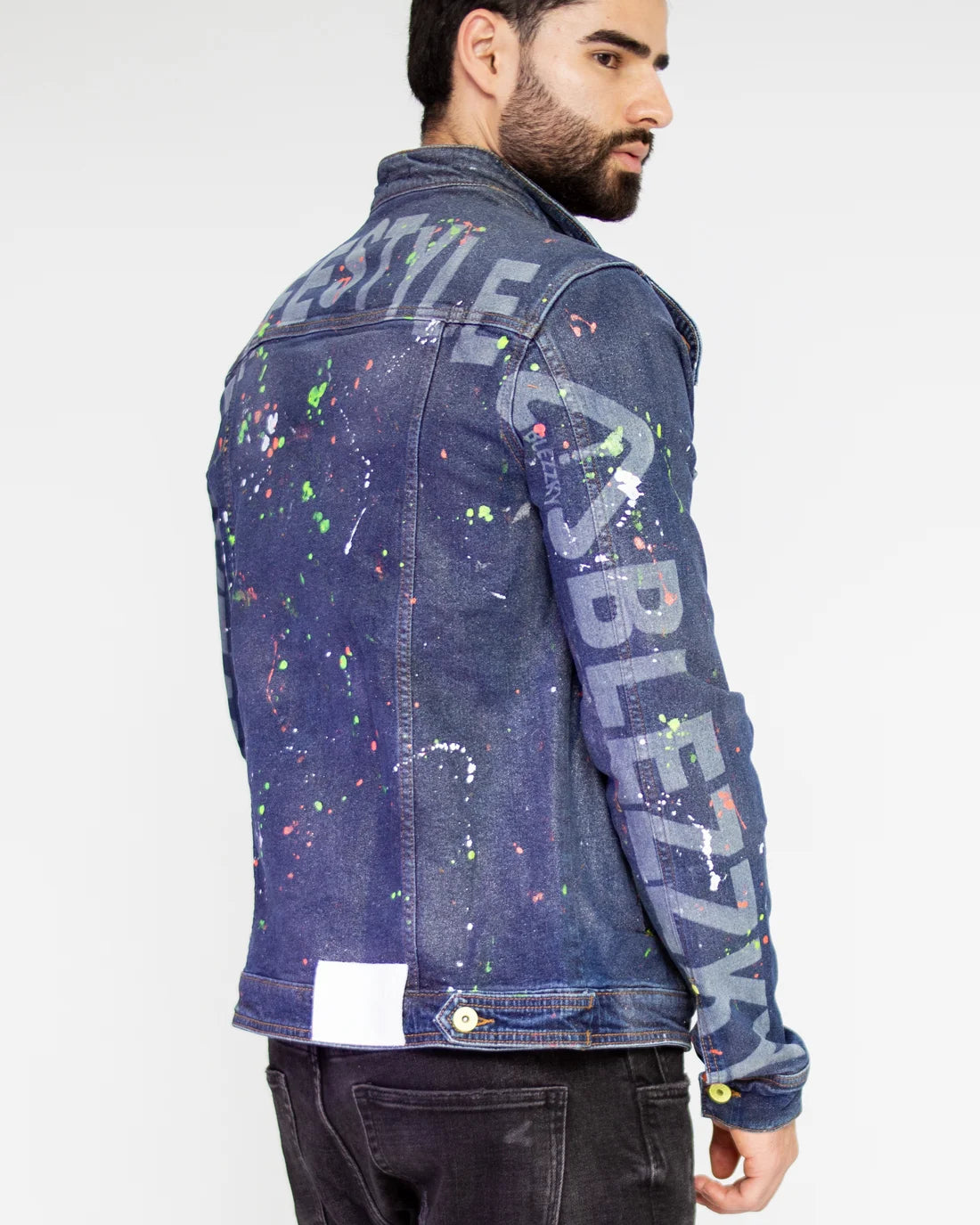 Chaqueta Denim Pintada