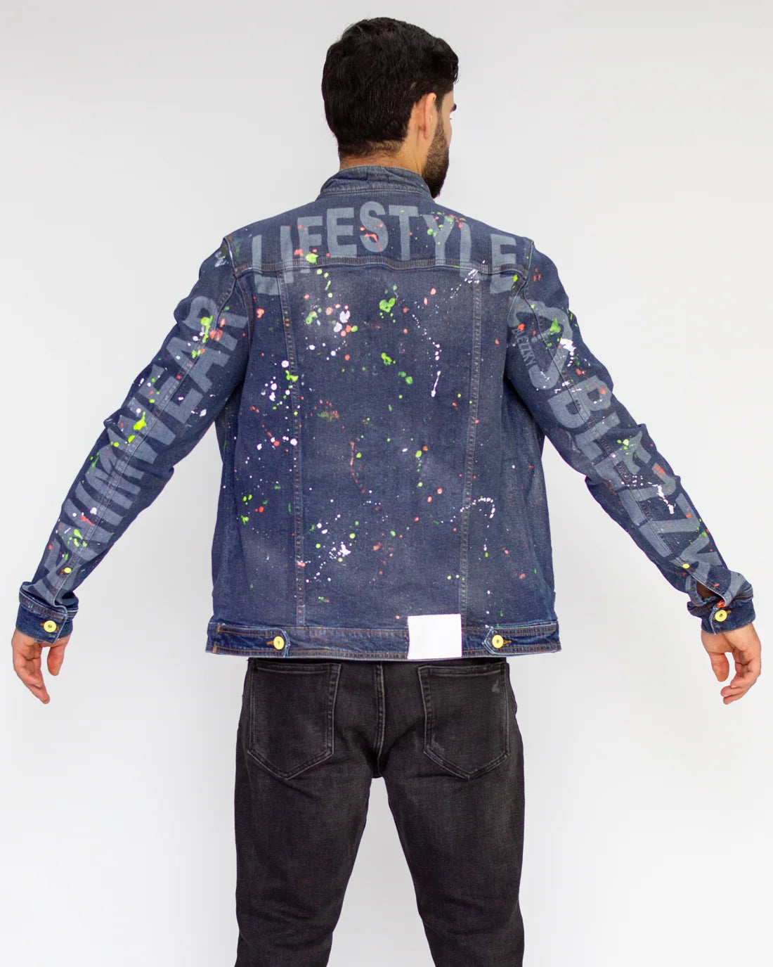 Chaqueta Denim Pintada
