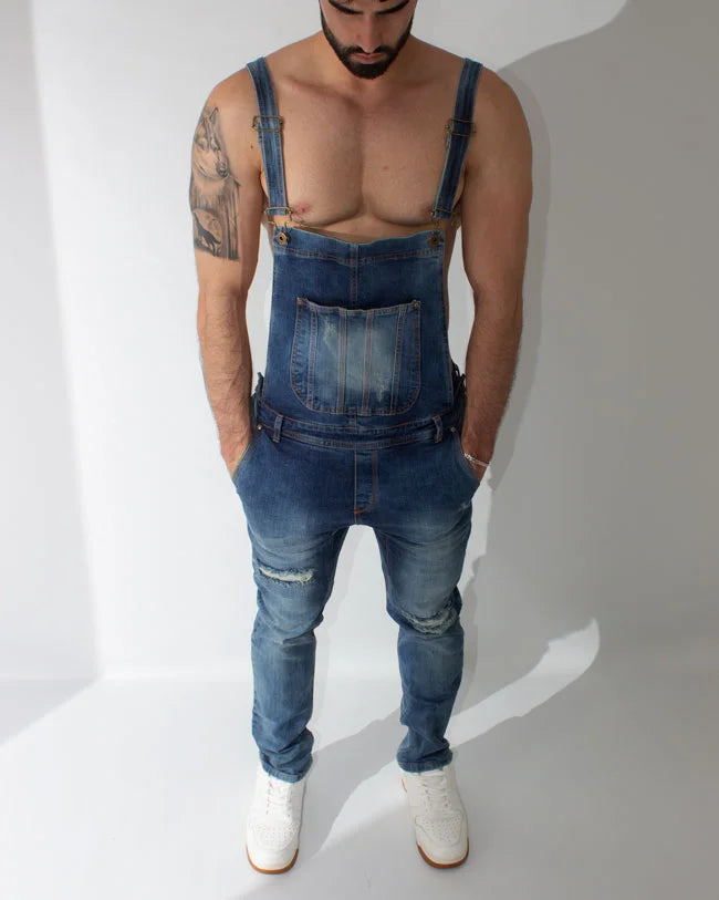 Dark Blue SlimFit Denim Overalls