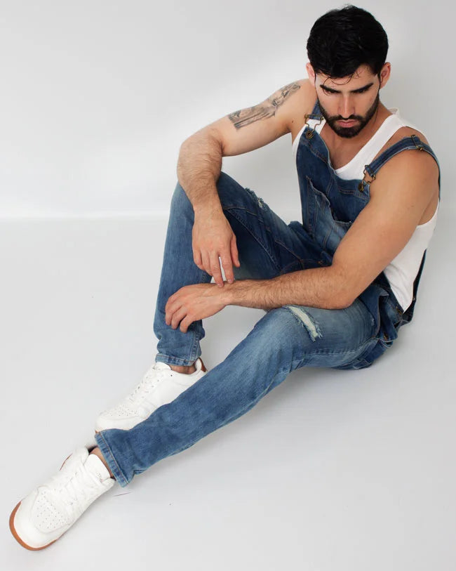 Dark Blue SlimFit Denim Overalls