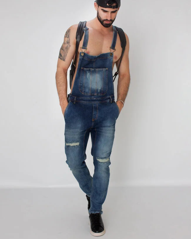 Overol Denim Azul Oscuro SlimFit