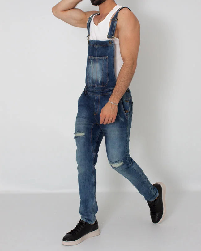 Dark Blue SlimFit Denim Overalls