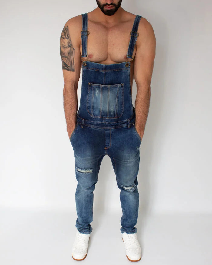 Dark Blue SlimFit Denim Overalls