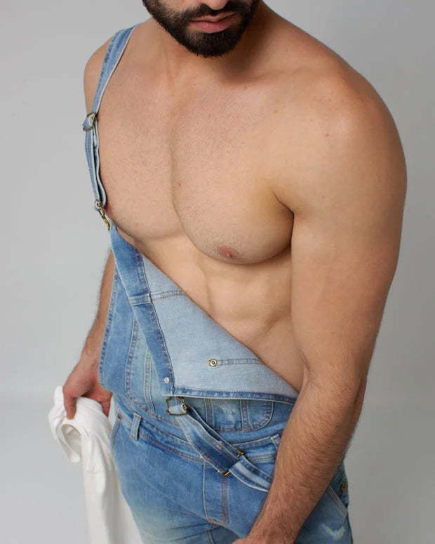 Overol Denim Azul Medio SlimFit