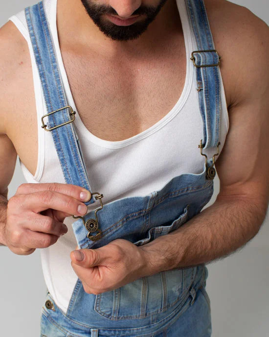 Overol Denim Azul Medio SlimFit