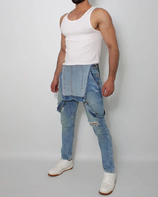 Overol Denim Azul Medio SlimFit