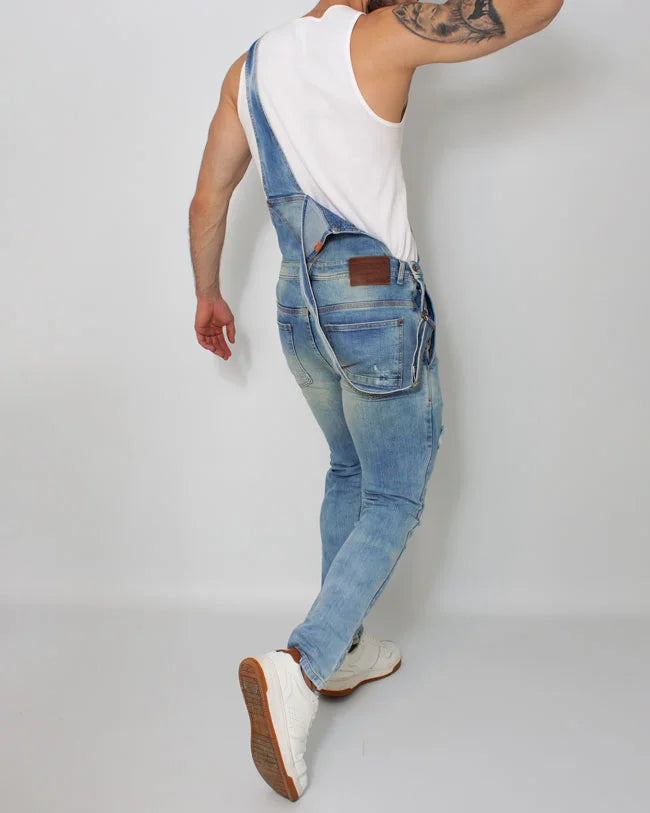 Overol Denim Azul Medio SlimFit