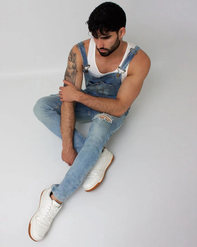 Overol Denim Azul Medio SlimFit