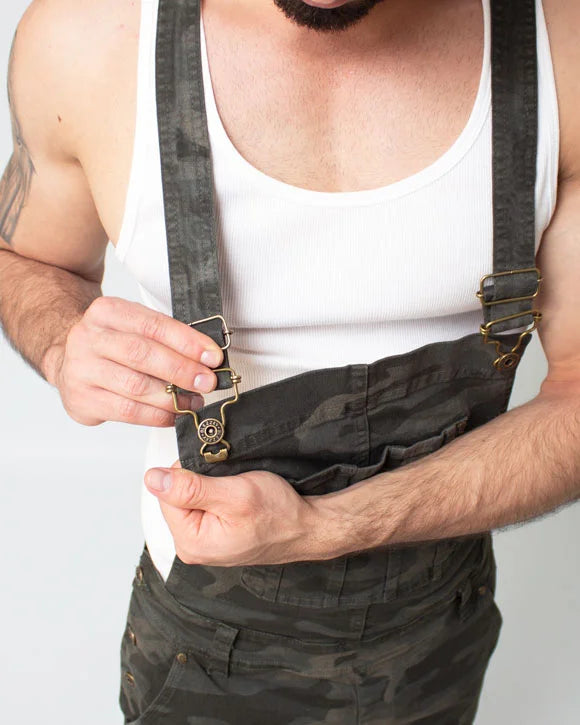 Military Short Denim Overalls