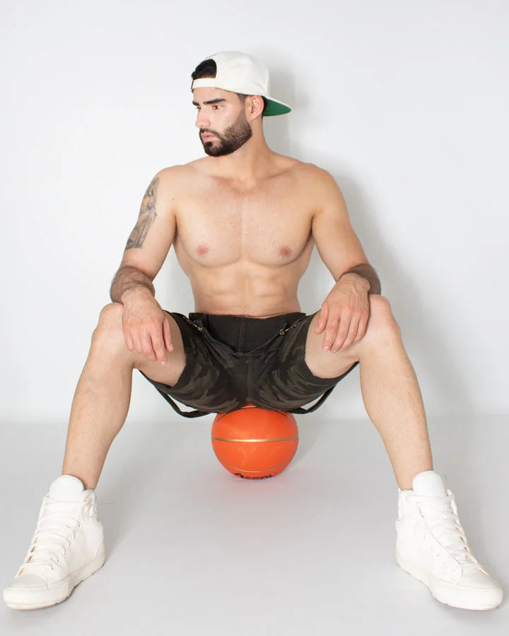 Military Short Denim Overalls